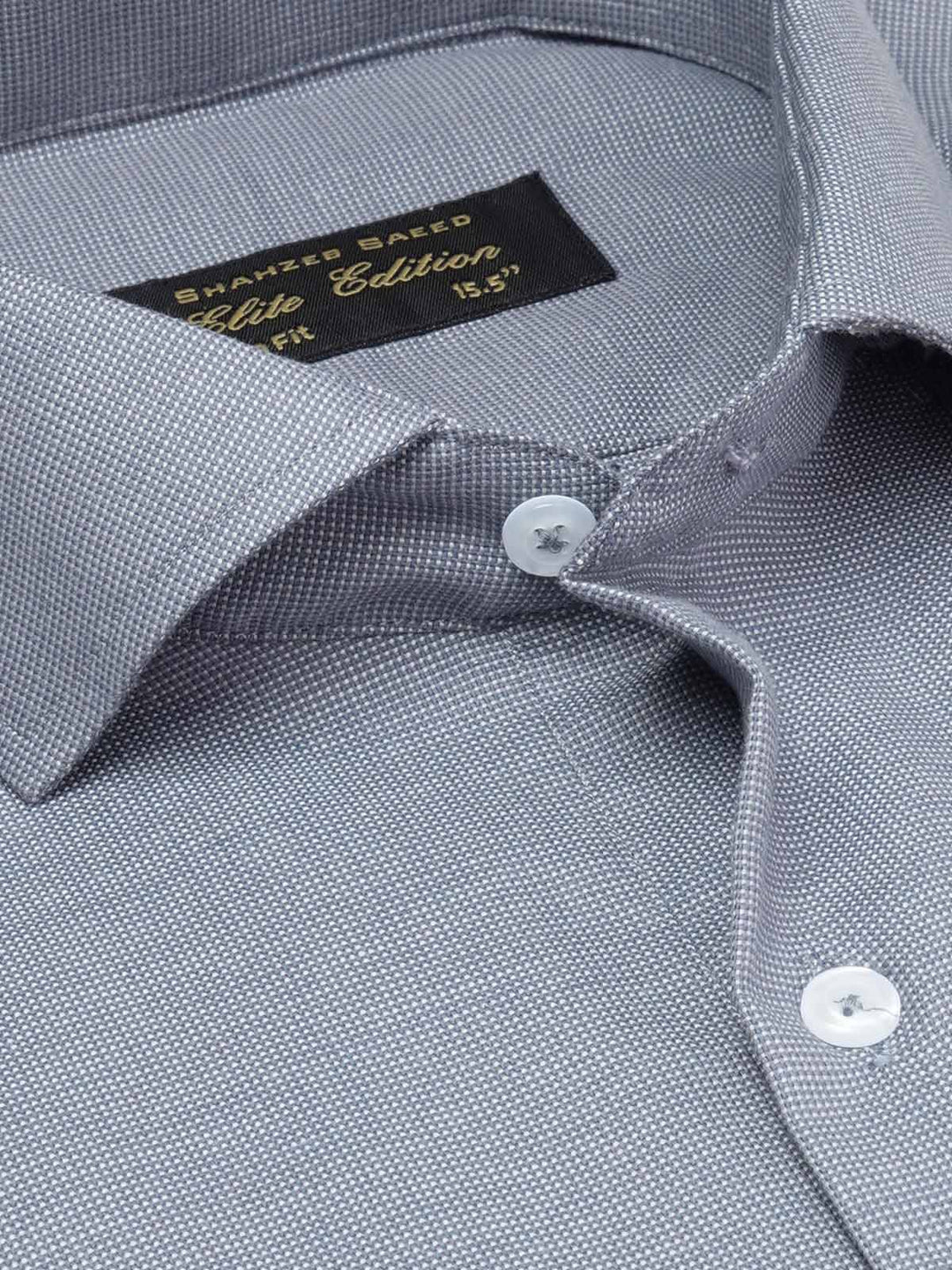 Dark Grey Self, Cutaway Collar, Elite Edition, Men’s Formal Shirt  (FS-1890)