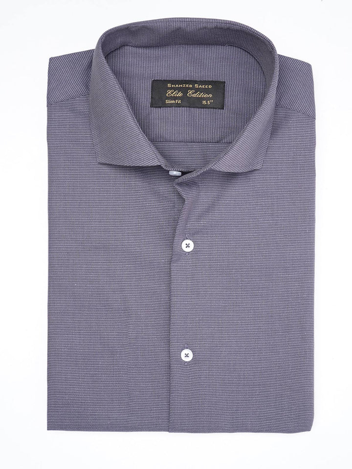 Dark Purple Self, Cutaway Collar, Elite Edition, Men’s Formal Shirt  (FS-1891)