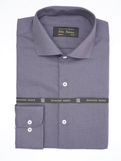 Dark Purple Self, Cutaway Collar, Elite Edition, Men’s Formal Shirt  (FS-1891)