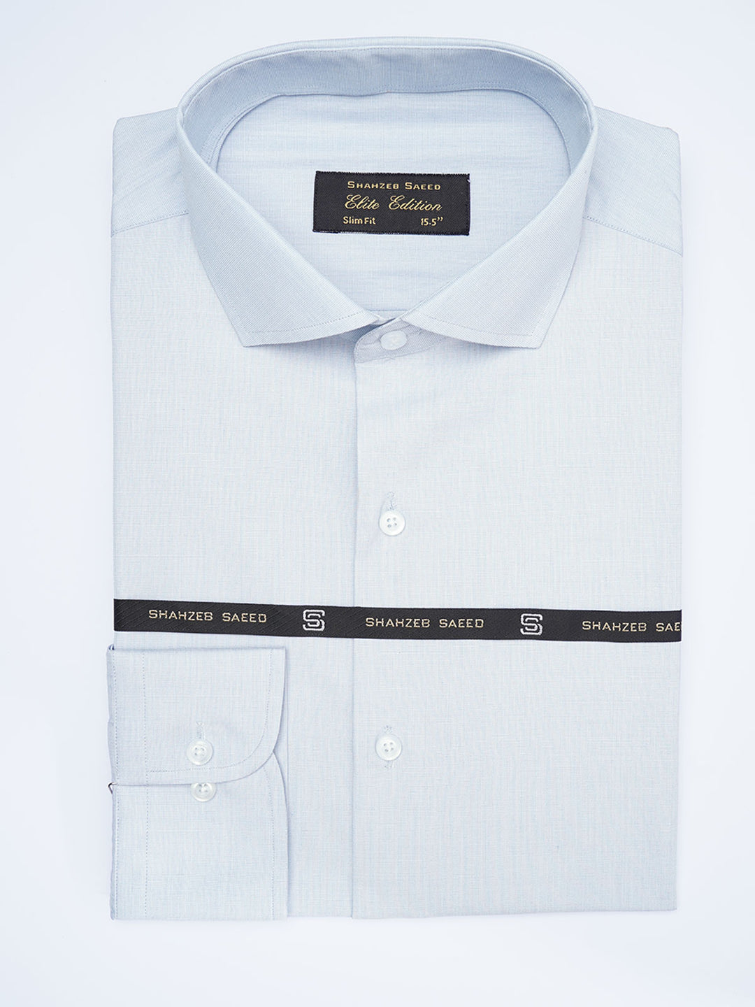 Light Blue Self, Cutaway Collar, Elite Edition, Men’s Formal Shirt  (FS-1896)