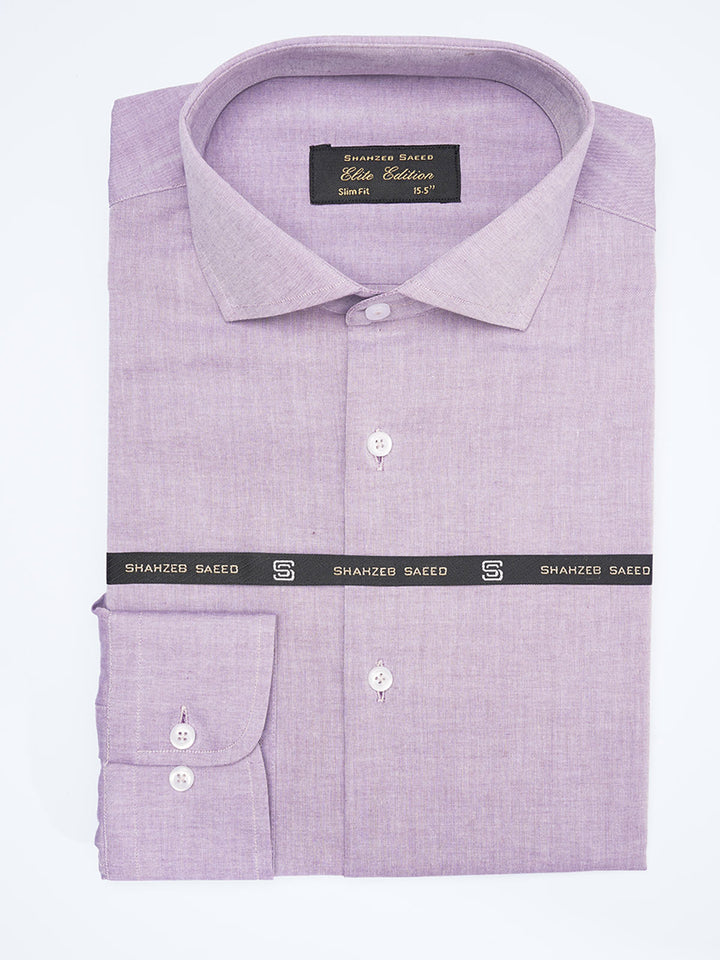 Dark Purple Self, Cutaway Collar, Elite Edition, Men’s Formal Shirt  (FS-1901)