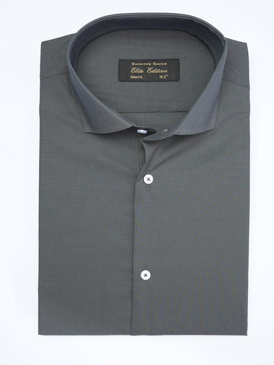 Greyish Blue Plain, Cutaway Collar, Elite Edition, Men’s Formal Shirt  (FS-1906)