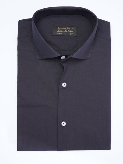 Dark Blue Plain, Cutaway Collar, Elite Edition, Men’s Formal Shirt  (FS-1909)