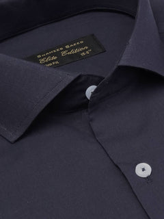 Dark Blue Plain, Cutaway Collar, Elite Edition, Men’s Formal Shirt  (FS-1909)