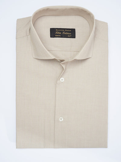 Beige Self, Cutaway Collar, Elite Edition, Men’s Formal Shirt  (FS-1910)