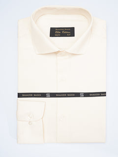 Cream Plain, Cutaway Collar, Elite Edition, Men’s Formal Shirt  (FS-1912)