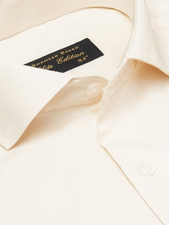 Cream Plain, Cutaway Collar, Elite Edition, Men’s Formal Shirt  (FS-1912)