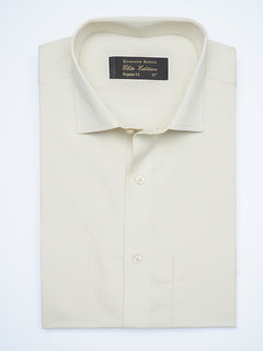 Cream Plain, Cutaway Collar, Elite Edition, Men’s Formal Shirt  (FS-1913)