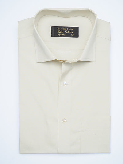Cream Plain, Cutaway Collar, Elite Edition, Men’s Formal Shirt  (FS-1913)