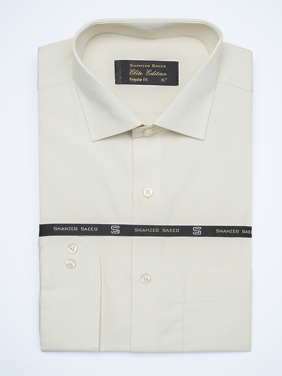 Cream Plain, Cutaway Collar, Elite Edition, Men’s Formal Shirt  (FS-1913)