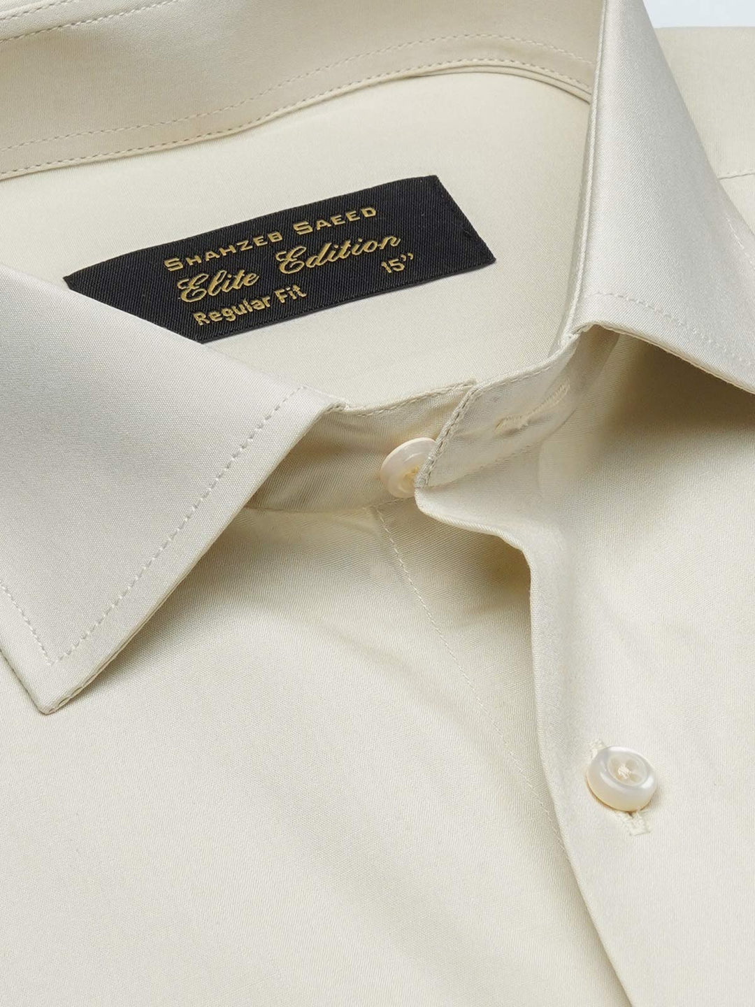 Cream Plain, Cutaway Collar, Elite Edition, Men’s Formal Shirt  (FS-1913)