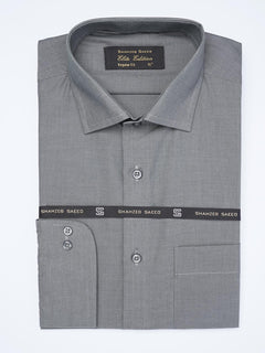 Grey Self, Cutaway Collar, Elite Edition, Men’s Formal Shirt  (FS-1920)