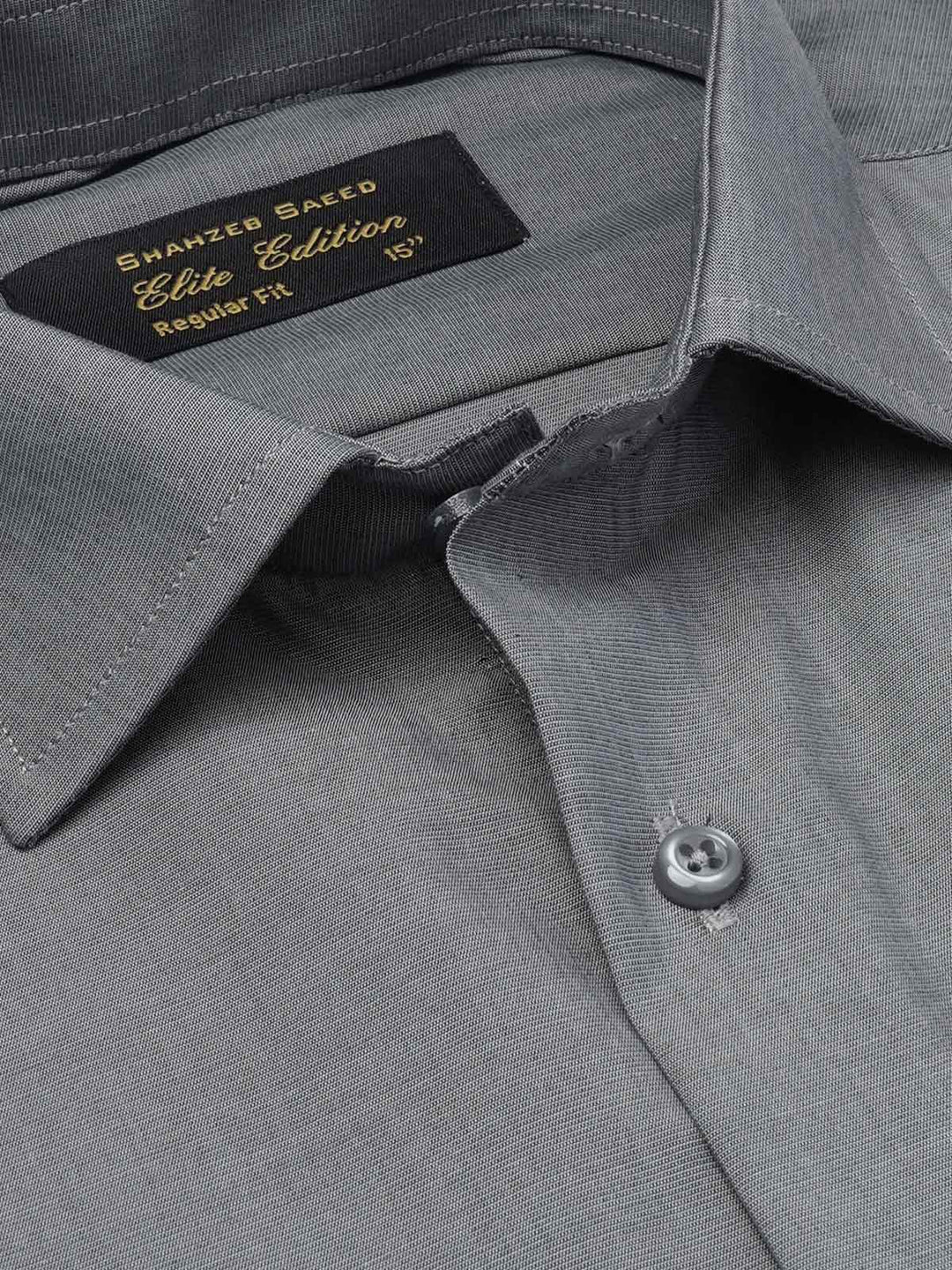 Grey Self, Cutaway Collar, Elite Edition, Men’s Formal Shirt  (FS-1920)