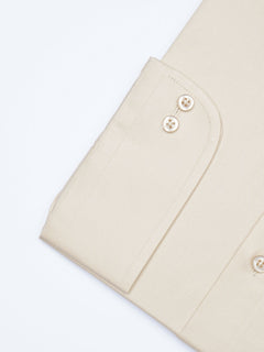 Beige Plain, French Collar, Elite Edition, Men’s Formal Shirt  (FS-1922)