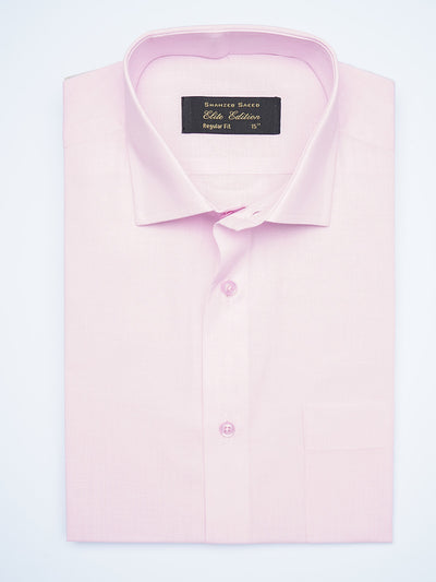 Pink Self, Cutaway Collar, Elite Edition, Men’s Formal Shirt  (FS-1925)