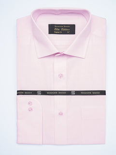 Pink Self, Cutaway Collar, Elite Edition, Men’s Formal Shirt  (FS-1925)