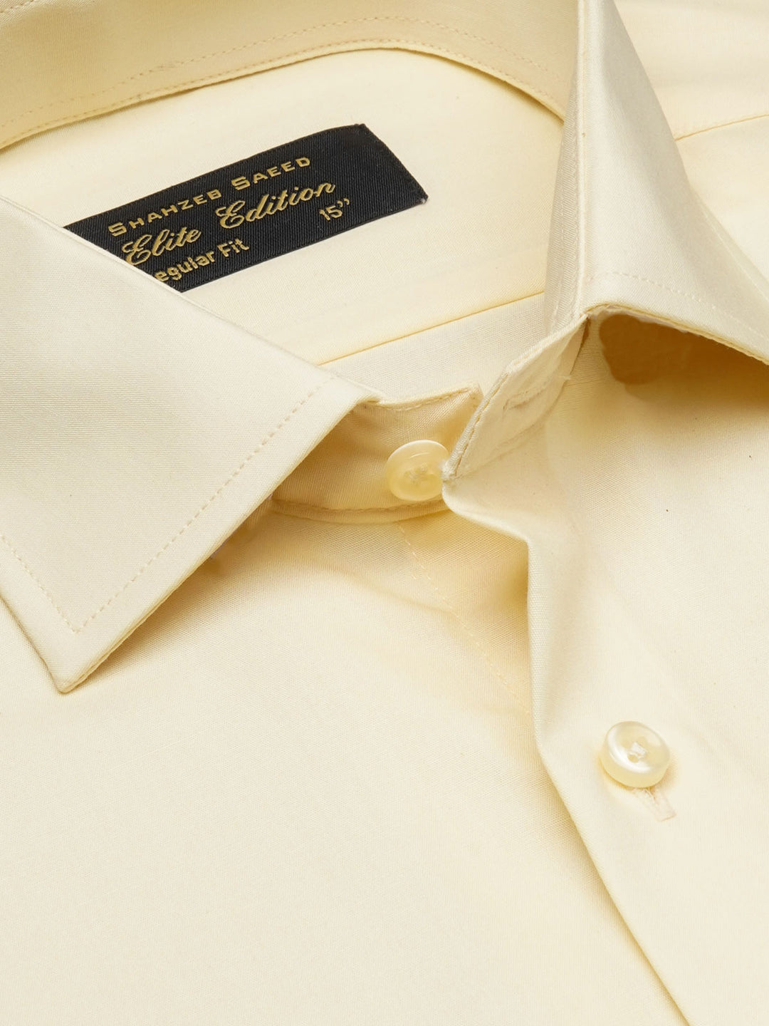 Beige Plain, Cutaway Collar, Elite Edition, Men’s Formal Shirt  (FS-1926)