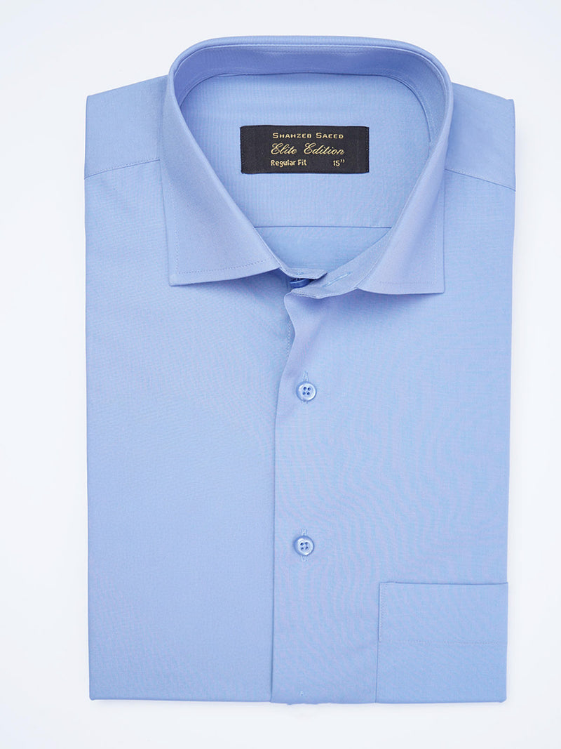 Light Blue Self, Cutaway Collar, Elite Edition, Men’s Formal Shirt  (FS-1930)