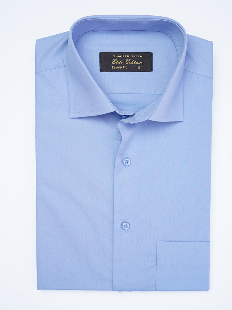 Light Blue Self, Cutaway Collar, Elite Edition, Men’s Formal Shirt  (FS-1930)