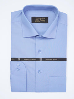 Light Blue Self, Cutaway Collar, Elite Edition, Men’s Formal Shirt  (FS-1930)