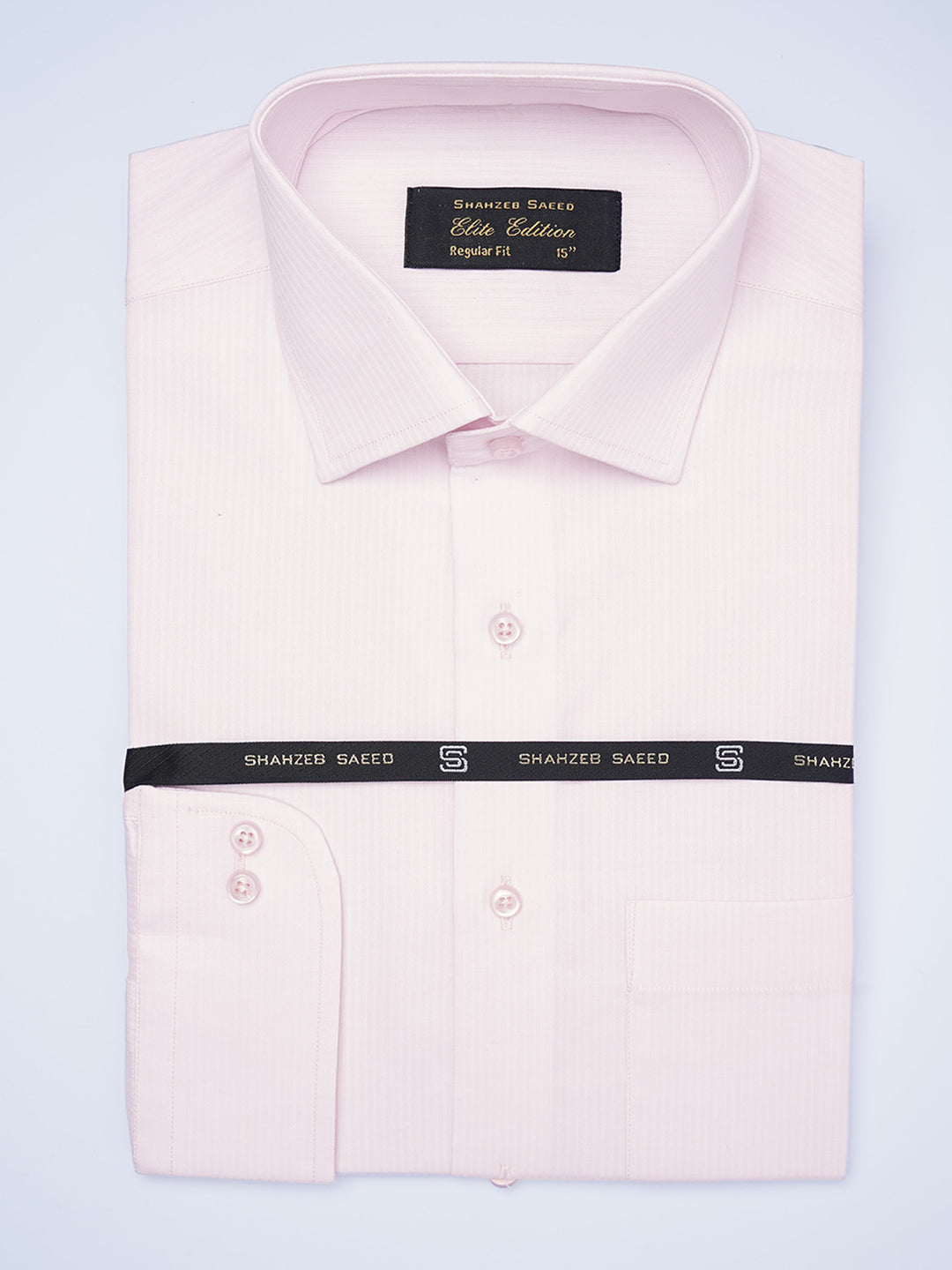 Pink Textured, French Collar, Elite Edition, Men’s Formal Shirt  (FS-1931)