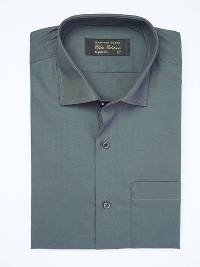 Grey Plain, Cutaway Collar, Elite Edition, Men’s Formal Shirt  (FS-1933)