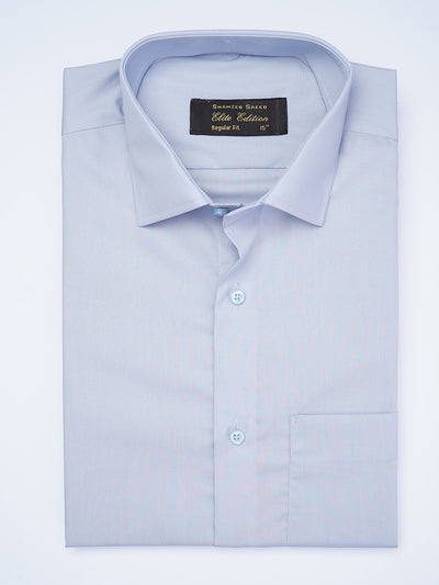 Blue Plain, French Collar, Elite Edition, Men’s Formal Shirt  (FS-1937)