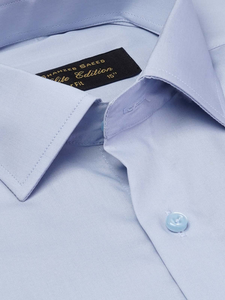 Blue Plain, French Collar, Elite Edition, Men’s Formal Shirt  (FS-1937)