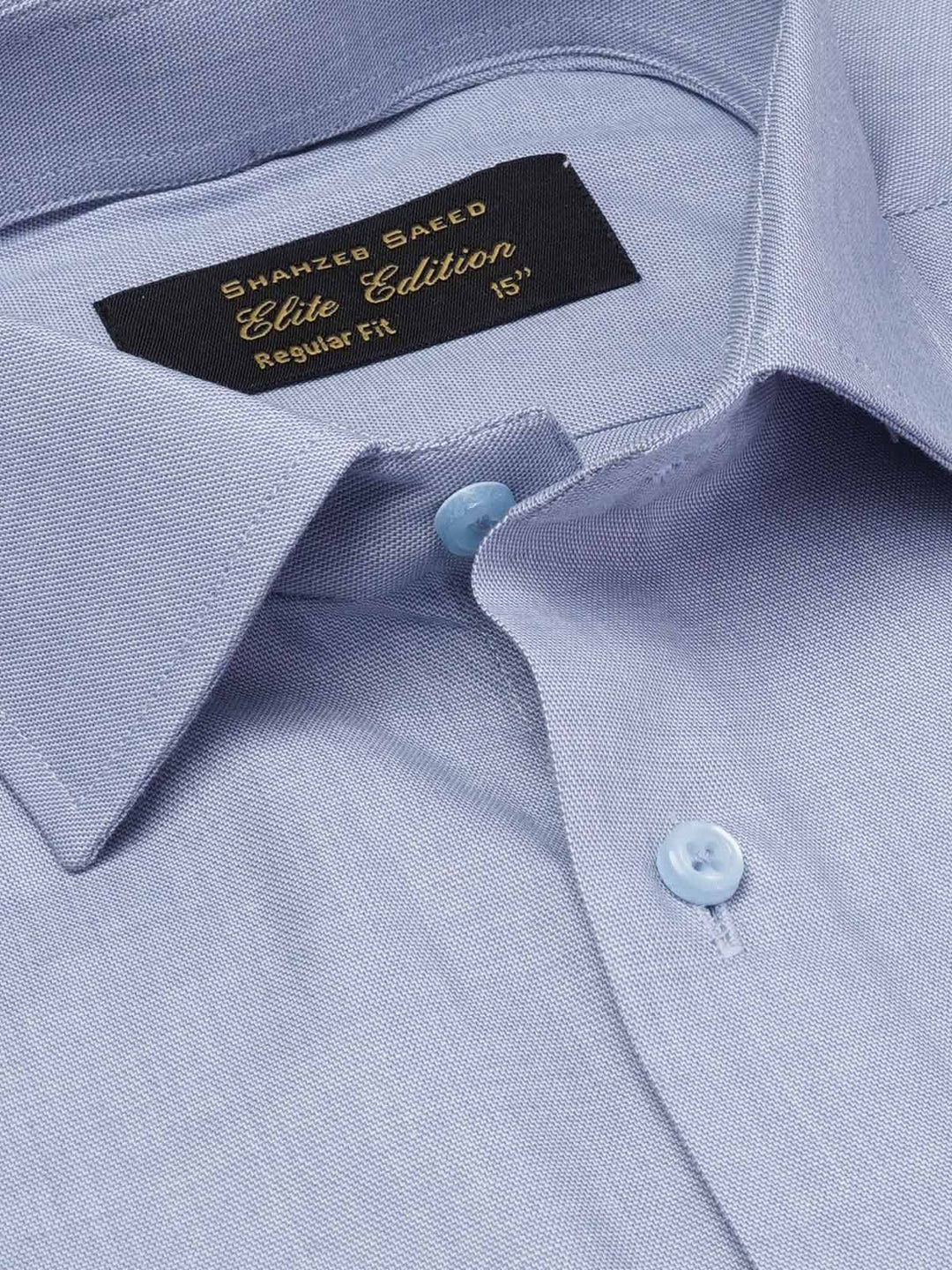 Blue Textured, Cutaway Collar, Elite Edition, Men’s Formal Shirt  (FS-1939)