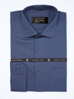 Royal Blue Plain, Cutaway Collar, Elite Edition, Men’s Formal Shirt  (FS-1941)