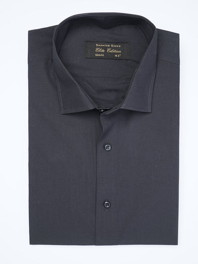 Navy Blue Plain, Cutaway Collar, Elite Edition, Men’s Formal Shirt  (FS-1942)
