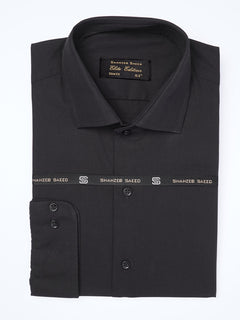 Black Plain, Cutaway Collar, Elite Edition, Men’s Formal Shirt  (FS-1943)