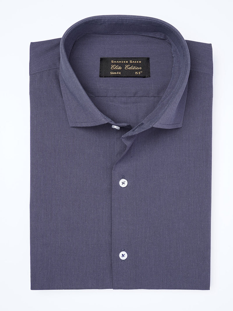 Dark Blue Self, Cutaway Collar, Elite Edition, Men’s Formal Shirt  (FS-1944)