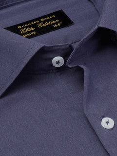 Dark Blue Self, Cutaway Collar, Elite Edition, Men’s Formal Shirt  (FS-1944)