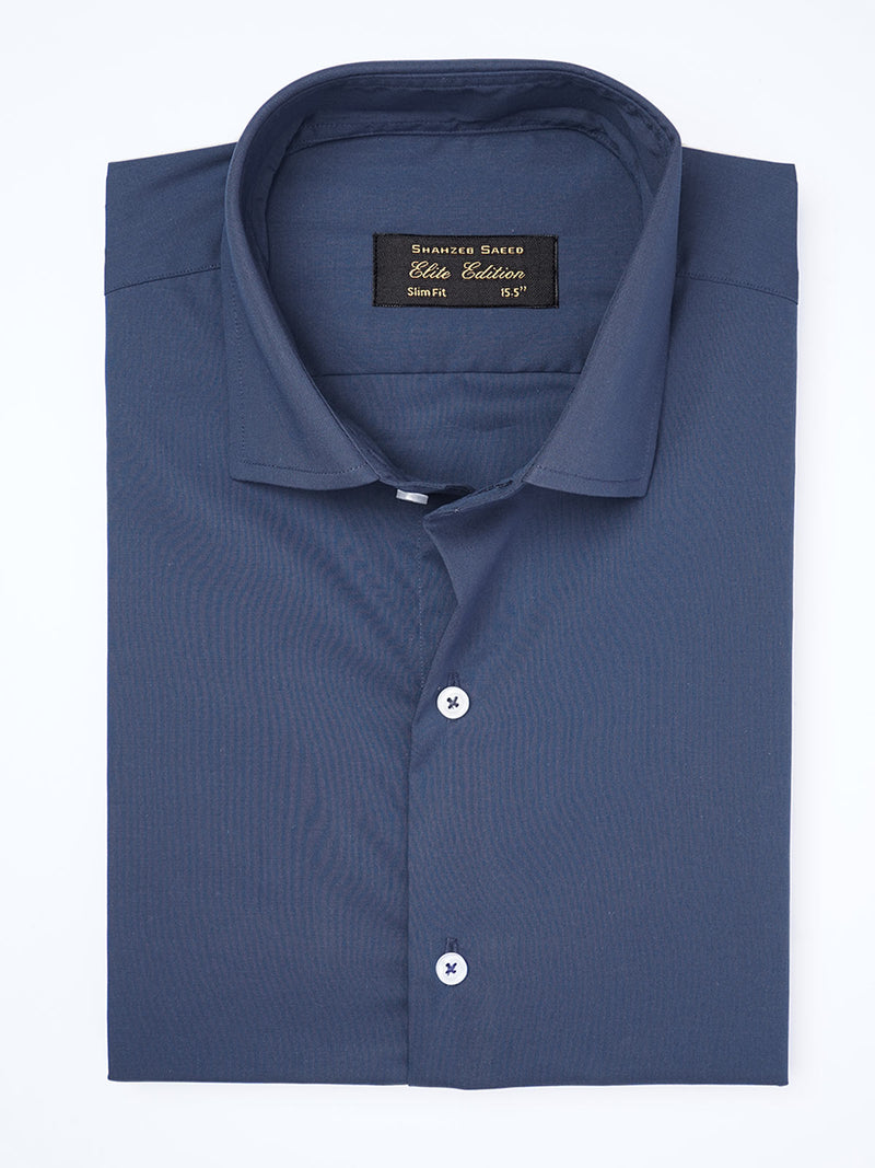 Bright Blue Plain, Cutaway Collar, Elite Edition, Men’s Formal Shirt  (FS-1945)