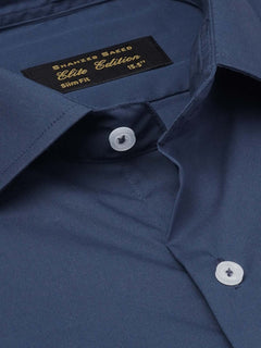 Bright Blue Plain, Cutaway Collar, Elite Edition, Men’s Formal Shirt  (FS-1945)