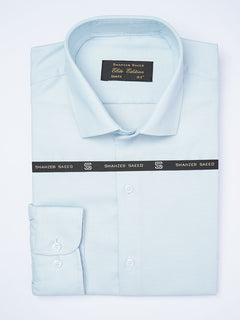 Sky Blue Textured, Cutaway Collar, Elite Edition, Men’s Formal Shirt  (FS-1946)