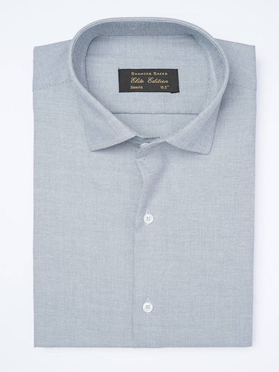 Blue Textured, Cutaway Collar, Elite Edition, Men’s Formal Shirt  (FS-1947)