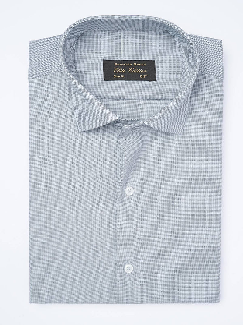 Blue Textured, Cutaway Collar, Elite Edition, Men’s Formal Shirt  (FS-1947)