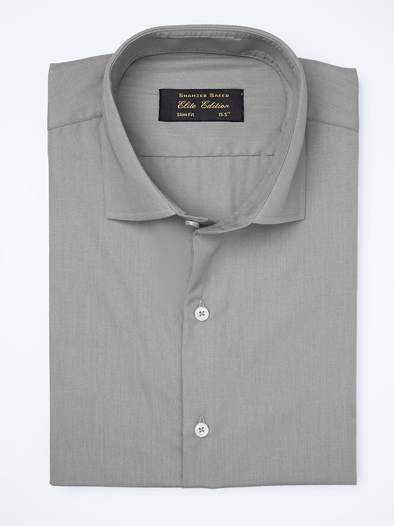 Grey Self, Cutaway Collar, Elite Edition, Men’s Formal Shirt  (FS-1949)