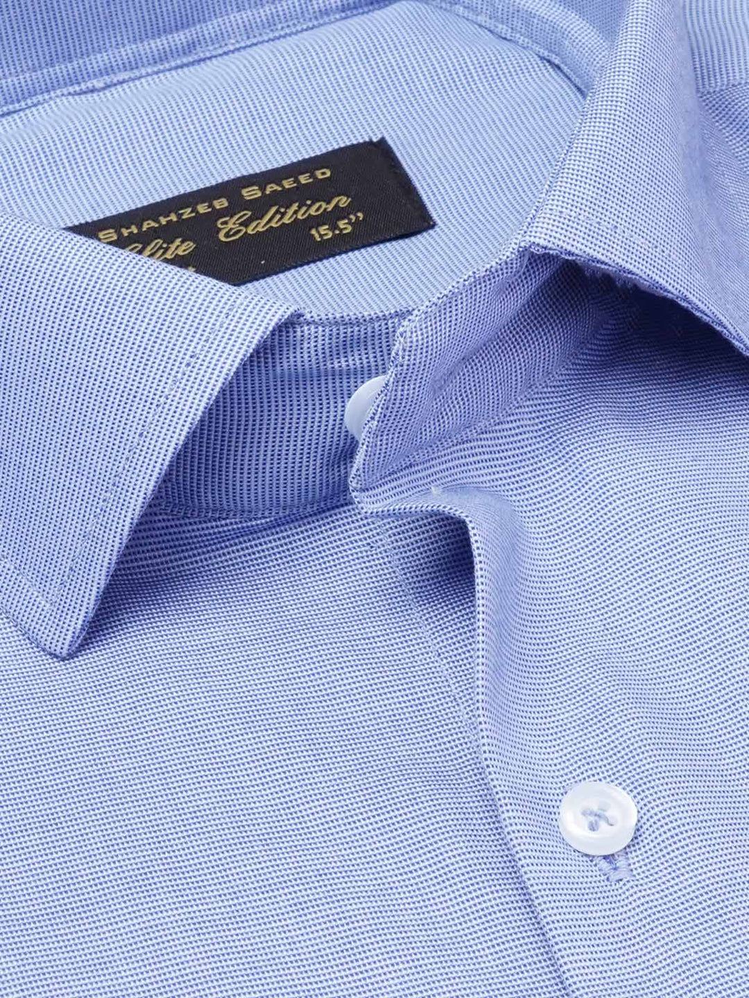 Blue Textured, Cutaway Collar, Elite Edition, Men’s Formal Shirt  (FS-1950)