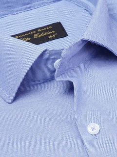 Blue Textured, Cutaway Collar, Elite Edition, Men’s Formal Shirt  (FS-1950)