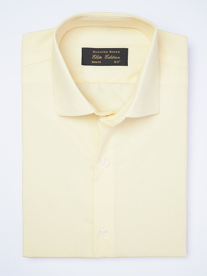 Beige Plain, Cutaway Collar, Elite Edition, Men’s Formal Shirt  (FS-1951)