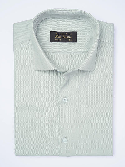 Grey Textured, Cutaway Collar, Elite Edition, Men’s Formal Shirt  (FS-1954)