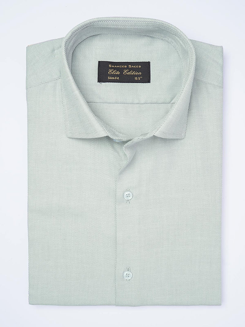 Grey Textured, Cutaway Collar, Elite Edition, Men’s Formal Shirt  (FS-1954)