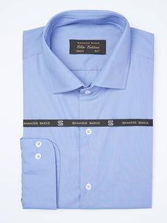 Blue Plain, Cutaway Collar, Elite Edition, Men’s Formal Shirt  (FS-1957)