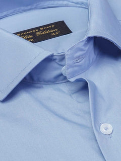 Blue Plain, Cutaway Collar, Elite Edition, Men’s Formal Shirt  (FS-1958)