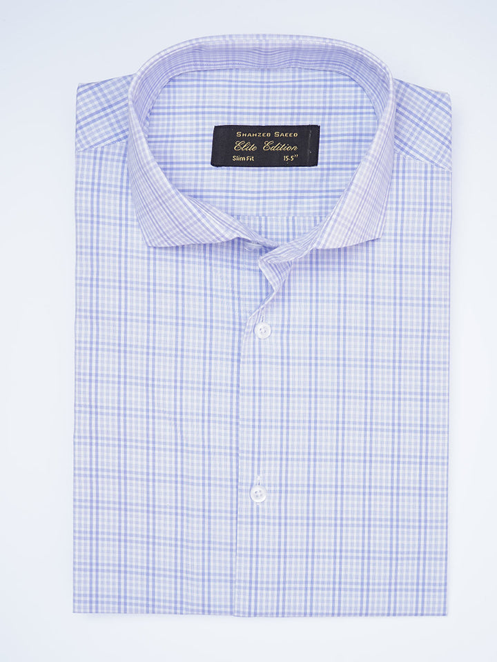 Light Purple Micro Checkered, Elite Edition, Cutaway Collar Men’s Formal Shirt (FS-1963)