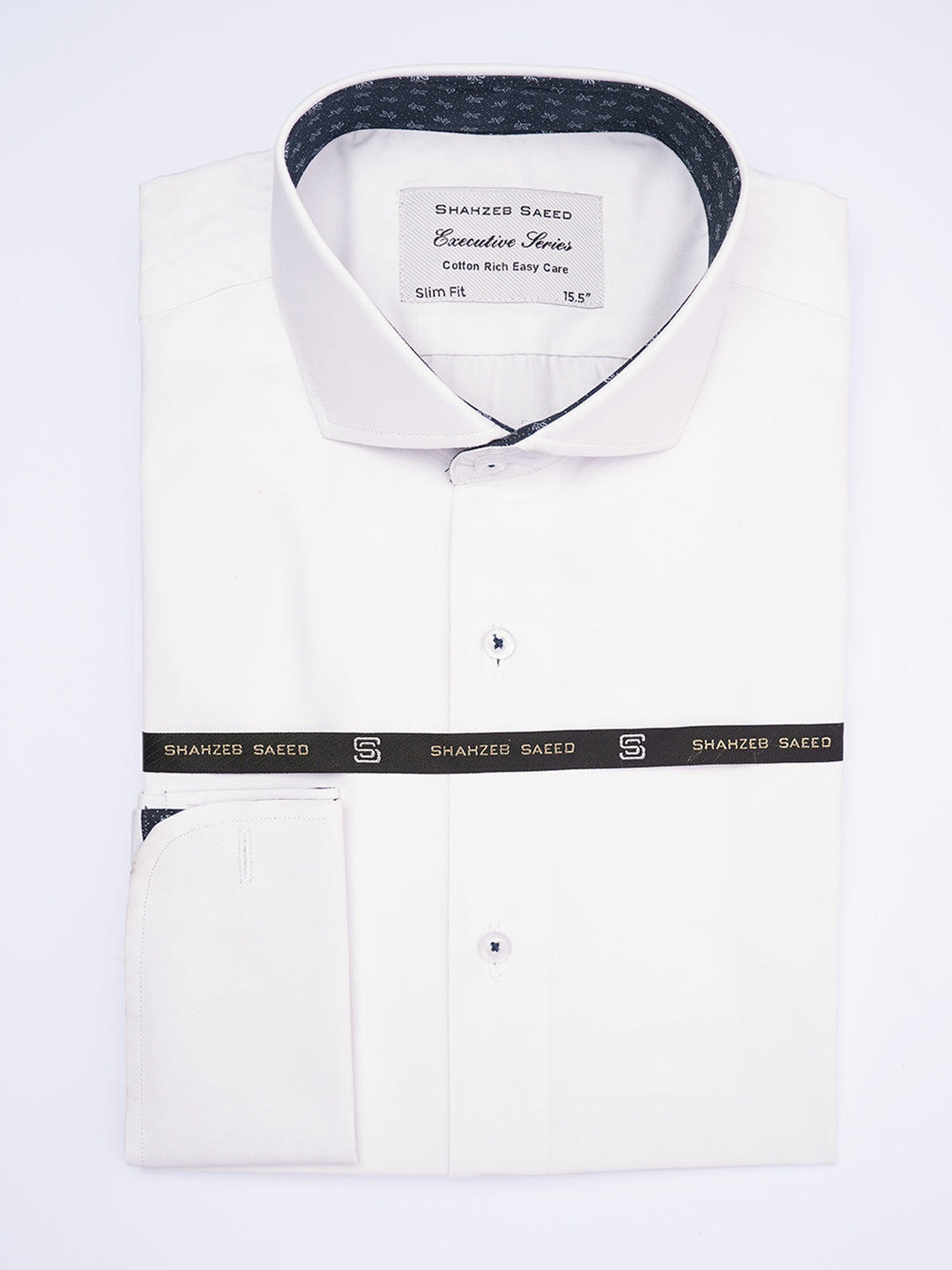 White, Elite Edition, Cutaway Collar Men’s Designer Formal Shirt (FS-1972)