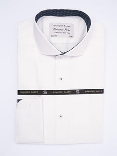 White, Elite Edition, Cutaway Collar Men’s Designer Formal Shirt (FS-1972)